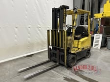 3000 lb. Hyster #S30XM, LP gas forklift, 192" lift height, 3 stage mast