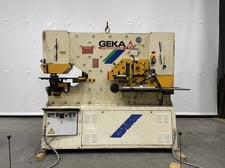 5" x 5" x 1/2" Geka #Hydracrop-110/80SD, ironworker, 110 ton, 12.5 HP