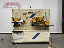 5" x 5" x 1/2" Geka #Hydracrop-110/80SD, ironworker, 110 ton, 12.5 HP