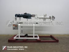 Readco, twin shaft, jacketed, continuous mixer /processor, bolt down lift off cover, jacketed mix chamber