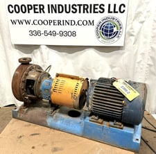 Goulds #3196, 1.50x3-13, lube flood oil, 15 HP Marathon high efficiency severe duty motor