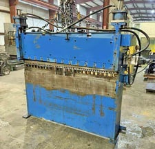 .075" x 6' Red Bud #SH18-140-72, shear, 72.5" blade, 50" passline, 2 hydraulic cylinders