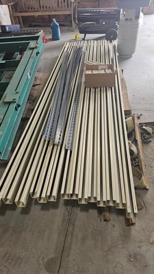 Model E-Trac-6, 140' new enclosed RW conveyor track & misc