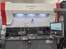 94 Ton, Mitsubishi #Diamond-BJ8525, CNC press brake, 8.5'OA, 86.6" between housing, 9.84"stroke, 15.7"throat