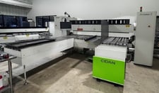 126" Cidan #Forma-Z-30, folds up & down, 11 gauge mild steel, multi-fold tooling, 61" AGS back gauge