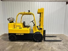 15000 lb. Hyster #S150A, Forklift, Rigging Special, Propane Motor, 94" 3-Stage Mast, 1082 hours