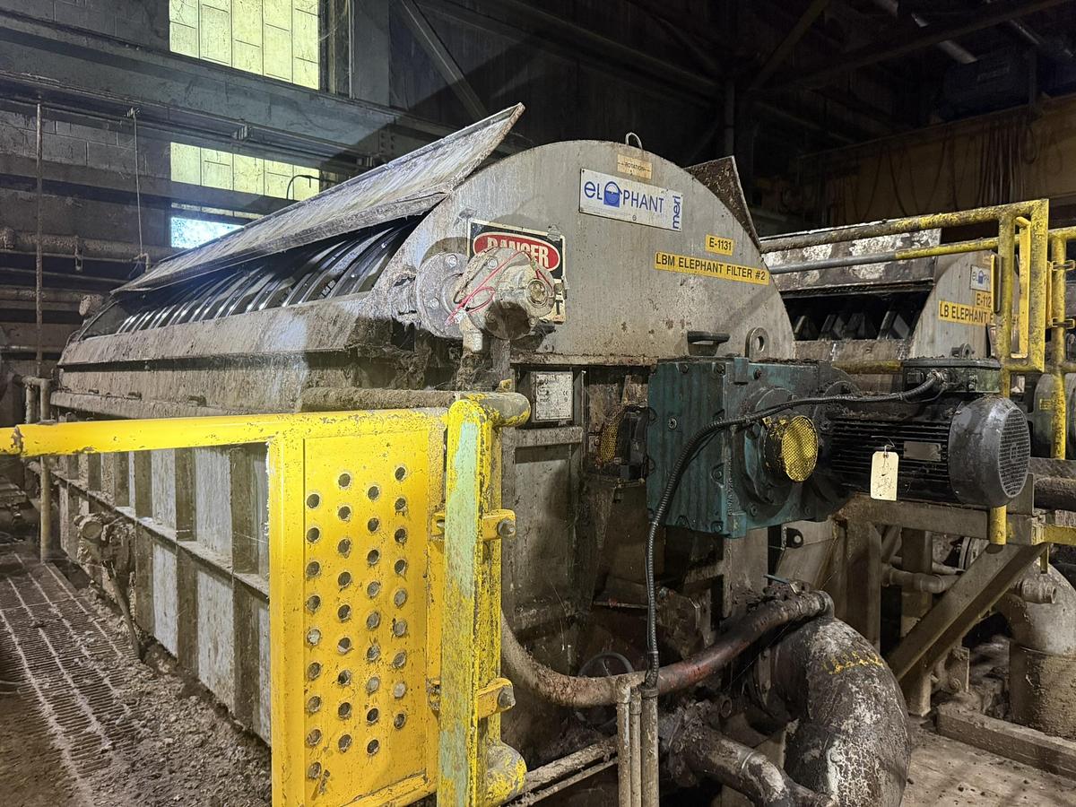 Meri #Elephant, Save-All Drum Thickener, Type ET10.16, 200-315 m3/hr. Throughput, 150 GPM, 42-45 psi, 16692