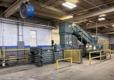 Selco #HLO-128A5OT, Horizontal Auto-Tie Baler w/Conveyor, 30" x 36" x 72" L Bale Size, 28" x 50" Feed