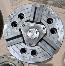 10" Howa #HH037M10, 3-Jaw Power Chuck, 75 mm Thru-Hole, 9.3 mm Jaw Stroke, 4200 RPM