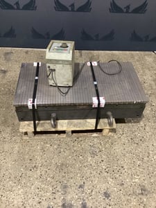 19.7" x 39.4" Chevalier #ELC-50100C, Electro-Magnetic Chuck