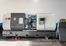 Haas #ST-40, CNC turning center, 35.5" swing, 15" chuck, 3-jaw, 4" bar, 30" dia., 44" lgth, C-Axis, live