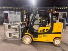 12000 lb. Yale #GLC120VX, Forklift, 72" Cascade Paper Roll Clamp, 185" raised mast, 8416 hours, 2019