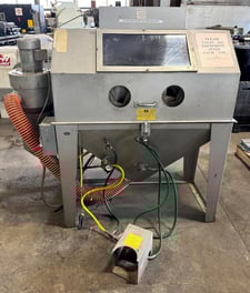 24" deep x 48" wide Kramer #TDB-48x24, Blast Cabinet, 10" x 22.5" window, 11" x 11" side door, Two Glove, 1/2