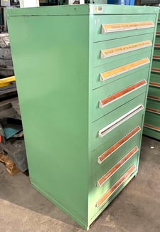 8 Drawer Stanley Vidmar Storage Cabinet, 30" width x 27-3/4" D x 59" H