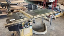 Powermatic #66, table saw, 10" blade, 3 HP, Powermatric PF-41 feeder, fence & cart