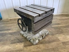 Carlton tilting box drill table, 20 x 20 -1/2" x 23, T-slotted