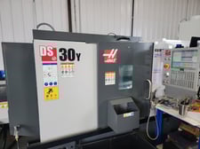 Haas #DS-30Y, CNC Lathe, 31.8" swing over apron, 20.8" swing over cross slide, 23" max. cutting length, 10"