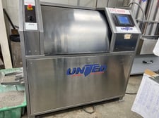 United Surface Solutions #CPC-4000-HD, Centrifugal Barrel Finishing System, 4 cu.ft, 4-barrel, 1:1 turret to