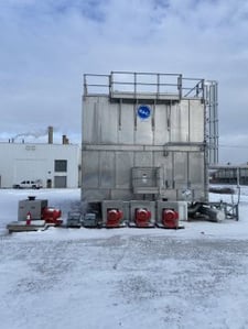 1800 Ton, Baltimore #S3E-1222-12Q-3, Cooling Tower, 304 Stainless Steel structure, 5400 GPM, (3) 50 HP TEAO