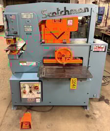 Scotchman #6509, Hydraulic Ironworker, 65 ton, 24" Bar Shear, Angle Shear, Punch, 5 HP, Reconditioned