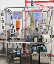 VTA #VKL-70-5, Wiped Film Short Path Distillation System, 1200-1500 mL/hr, 5 L/8-hr. shift, 240 Volt, 1PH