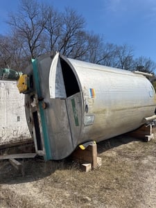 7250 gallon Apache, Stainless Steel Mixing Tank, 108" diameter x 174" straight side