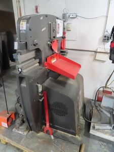 3" x 3" x 3/8" Edwards #JAWS-55T, ironworker w/ multiple station, 55 ton, 1.25" stroke, 7.5" throat, foot