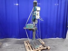 28" Grizzly #G0756, Drill Press, 1.5"/1.2" Drilling capacity, 16" x 16" Table, 2 HP, 1740 RPM, 220 V, 2013