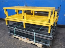 Grated Step/Platforms, Adjustable Height, 12 Qty., 24" x 60" Size