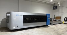 CY2D #LM3015, fiber laser cutting system, 5' x10'tbl., 122" X, 61" Y, 4.7"Z, chiller, dust collector, 2019