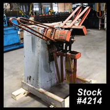 1200 lb. Press Room Equipment #PR122500-NAB, single uncoiler, 14" width, 55" outside dimensions, 13.5"-21"