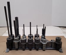 Sunnen, honing mandrels w/ rack (12 available)