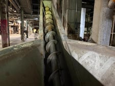 Mobile Inclined Screw Auger Style Conveyor