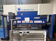 73 Ton, Trumpf #TruBend-3066, CNC press brake, 6.8'OA, 69" between housing, Delem T3000VA-2 Control, 3-Axis