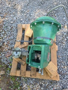1" Fisher #V500-CL150, Valve w/Type 2052 Actuator, Stainless Steel