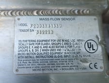 Micro Motion #F200SR418SU, Mass Flow Sensor