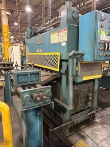 60" x 0.125" Herr Voss #6-Hi, Precision Leveler, 66" roll face, 1.75" roll diameter, left hand line, 7 flights