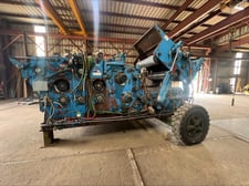 Schurman #12DAG60, Gang Rip Saw, w/ Linebar, infeed/outfeed rollcases