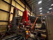 10' -26" Carlton #5A, Radial Drill, 4' 9" width x 10' 6" L working surface of base, 4" spindle diameter