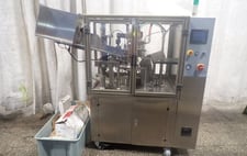 Rigao #RGNF-30B, Full Auto Filling & Sealing Machine, 40 TPM, 10-50mm x 250mm tubes, 220 V., 2008, AS IS