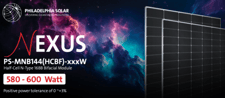 600 Watt Philadelphia Solar #Nexus-PSMNB144(HCBF), Solar Panel Package, Half-Cell N-Type 16BB Bifacial