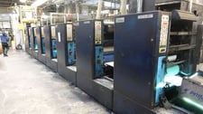 Sanden #Q1500-XP, Web Press, 20.5" Web Width, 22"/28" cutoff, 7 color, 1999