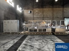 Bausch & Lomb #526, aseptic iv bag filling and, 6000 BPH, 2 infeed, 8 station, CIP, PLC Control, unused, 2017