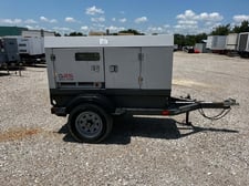 20 KW Wacker Neuson #G25, Trailer Mounted, Tier 3, sound attenuated enclosure, 120/240/208/277/480 Volts