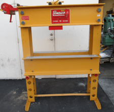 75 Ton, Enerpac, hydraulic H-frame press, table hoist