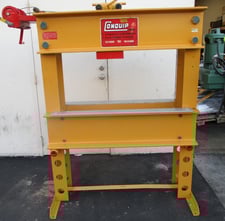 75 Ton, Enerpac, hydraulic H-frame press, table hoist