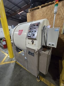 Timesavers #HZ-120, centrifugal multi-barrel finishing machine, 4 cu.ft. capacity