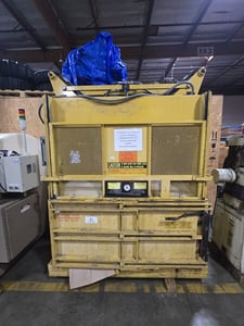 Harmony #M60MD, baler GPI cardboard box vertical compactor, 8' low clearance