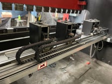 138 Ton, Amada #HFB-1253, CNC press brake, 10.2'OA, 106" between housing, 7.8"stroke, 16.5"throat