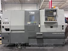 Hyundia Kia #SKT21LMS, CNC turning center, 21.7" swing, 8" chuck, 3-jaw, 2.5" bar, 10" dia., 20.9"lgth, Fanuc